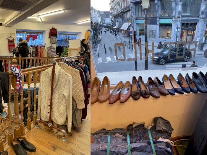 Berburu Baju-Sepatu Vintage di Toko Melting Pot Kilo, Pengalaman Belanja Unik di Brussels
