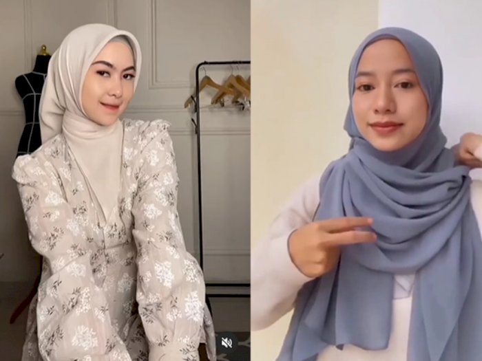 Tutorial Hijab Cantik Buat Bukber Ramadan, Kerudung Segiempat Rapi & Pashmina Menutup Dada