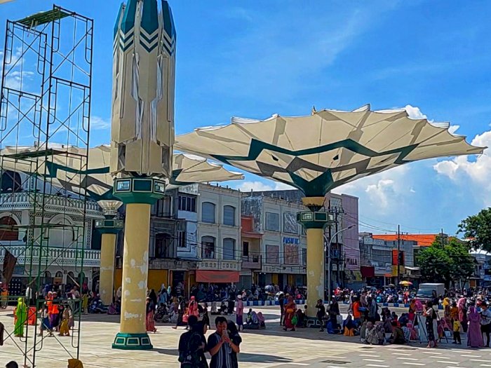 Penampakan Replika Payung Madinah di Pasuruan, Cocok Dikunjungi saat Ramadan