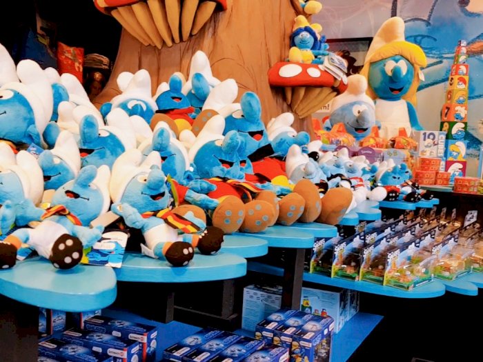 Smurf Store, Surga Penggemar Tokoh Kartun Smurf di Kota Brussels, Belgia