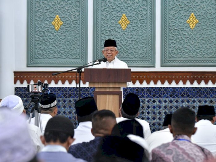 Tarawih di Aceh, Wapres Berpesan untuk Jaga Komitmen Kebangsaan