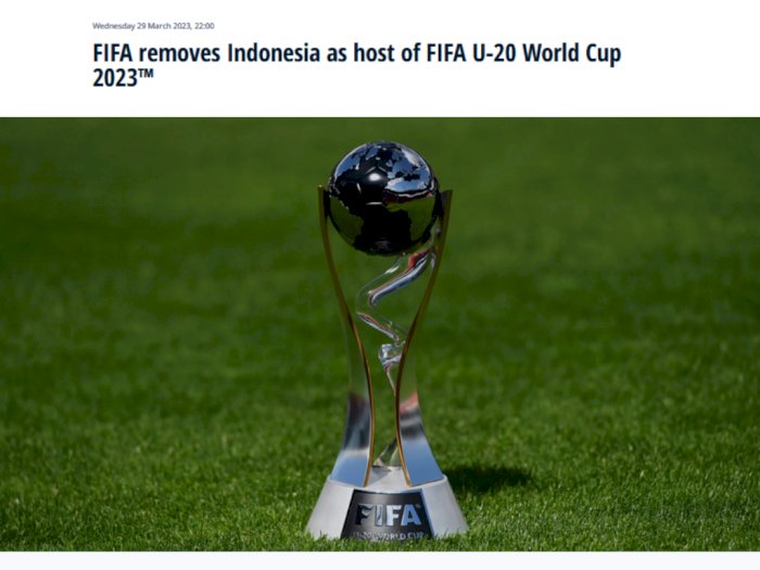 Indonesia Batal Gelar Piala Dunia U-20 karena Tragedi Kanjuruhan?