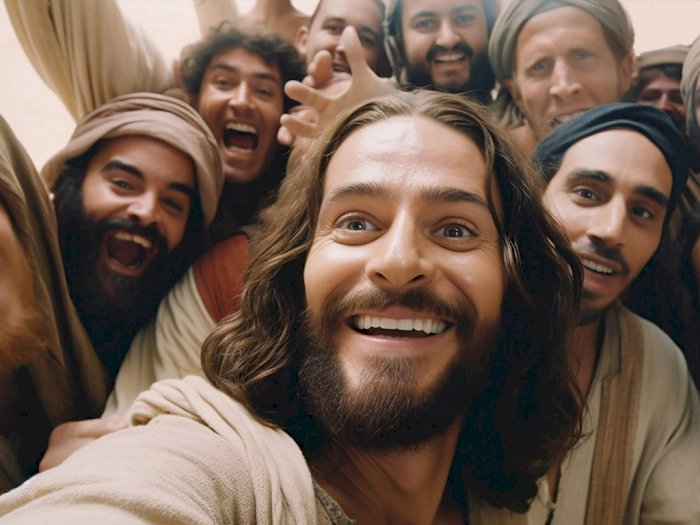 Unik! Teknologi AI Buat Gambar Yesus dan Cleopatra Seolah-olah Lagi Selfie