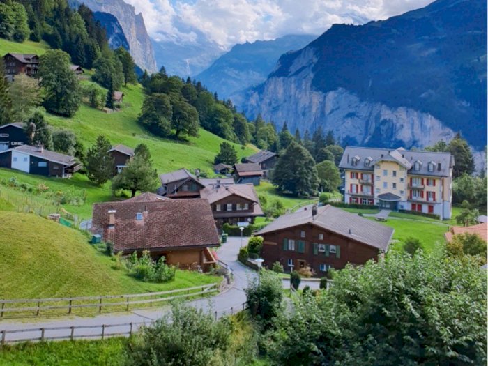 Indahnya Desa Tradisional Wengen di Pegunungan Swiss: Udara Bersih Tanpa Polusi Asap