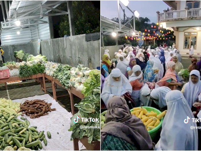 Keren! Sekelompok Anak Muda Ini Sediakan Sayur Gratis di Depan Masjid untuk Para Jamaah