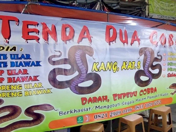 Kuliner Ekstrim di Pasar Lama Tanggerang: Sate Kobra dan Biawak, Berani Coba? 