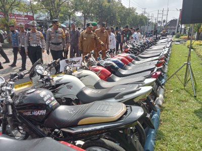 Balap Liar Jelang Buka Puasa, 10 Joki dan Ratusan Motor di Tulungagung Diamankan Polisi