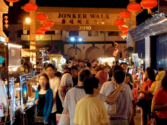 Potret Jonker Walk Night Market Melaka, Kawasan Chinatown yang Selalu Ramai Dikunjungi