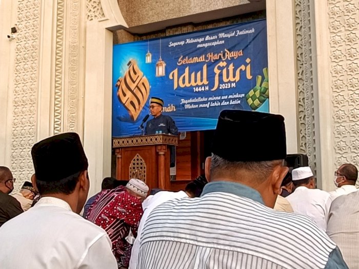 Antusiasme Warga Muhammadiyah Salat Ied Hari Ini, Masjid Fatimah Kota Malang Penuh Jamaah