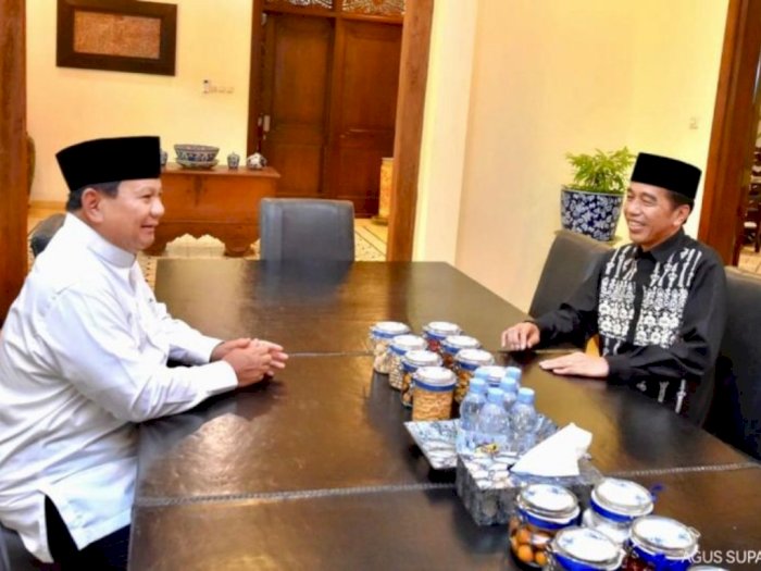 Intip Keakraban Presiden Jokowi dan Prabowo Subianto di Idul Fitri 2023