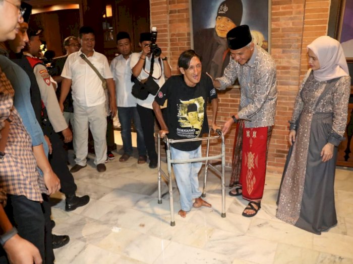 Penyandang Disabilitas Rela Tempuh Perjalanan Jauh Demi Halal Bihalal ke Ganjar Pranowo