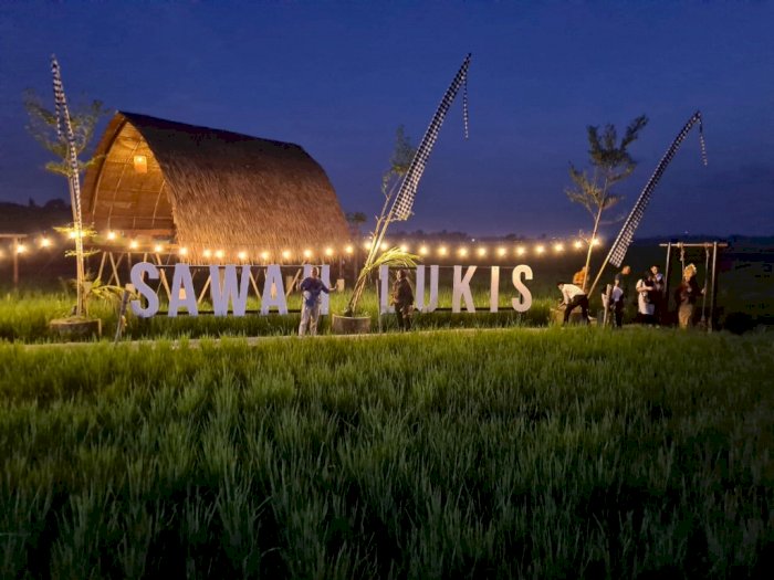 Wisata Sawah Lukis dengan Suasana Ala Bali di Kota Binjai, Punya Spot Kece & Instagramable