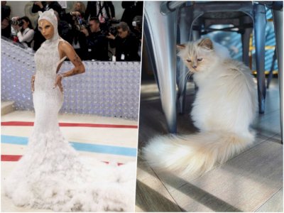 Busana Doja Cat di Met Gala 2023 Terinspirasi dari Kucing Peliharaan Karl Lagerfeld