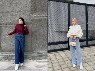9 Inspirasi OOTD Celana Jeans untuk Pengguna Hijab, Kekinian!