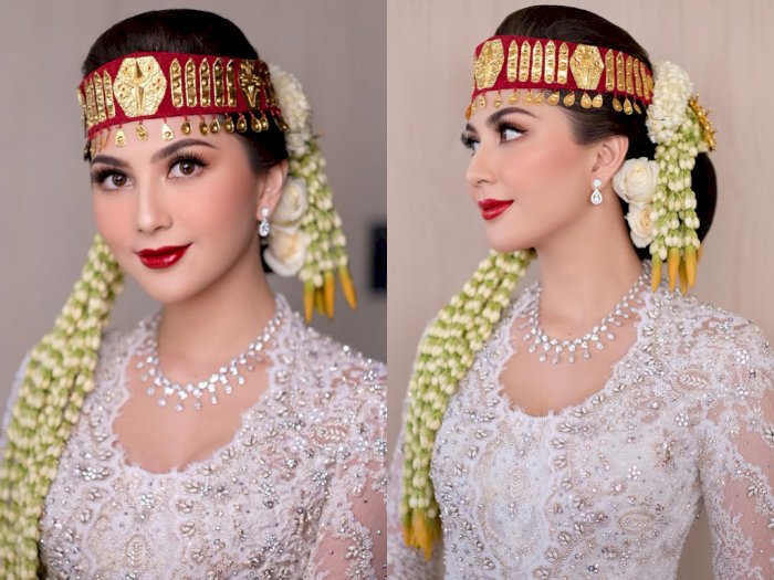 Potret Jessica Mila dengan Kebaya dan Sortali Batak di Mangadati, Makeup Bold Jadi Sorotan