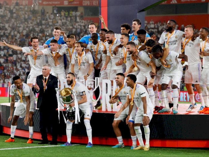 FOTO: Kalahkan Osasuna, Real Madrid Juara Copa del Rey 2022/23