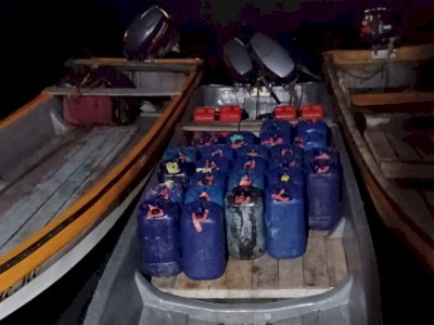 2 Pelaku Penyelundupan Ratusan Liter BBM ke Papua Nugini Diciduk, Beraksi Pakai Speadboat