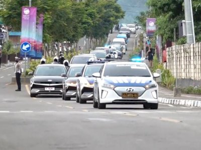 Intip! Ini Alat yang Digunakan Polisi Saat Kawal Rombongan KTT ASEAN