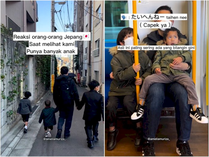 Reaksi Orang Jepang Lihat Keluarga Punya Banyak Anak: Capek Ya?