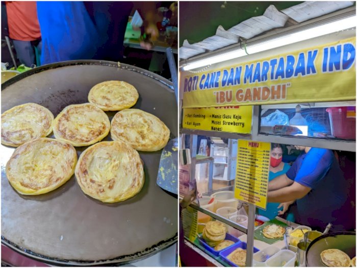 Roti Cane Ibu Gandhi, Jajanan Khas India Paling Rame di Pasar Lama Tangerang