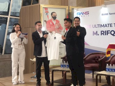 Raffi Ahmad Bikin RANS Tennis, Gandeng Peraih Medali Emas SEA Games 2023 Rifqi Fitriadi
