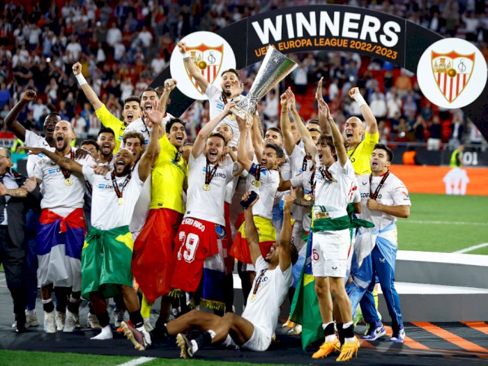 Congrats! Sevilla Juara Liga Europa usai Menang Adu Penalti Lawan AS Roma 