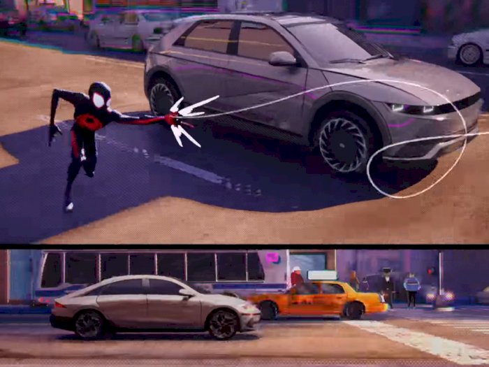 2 Kendaraan Listrik Hyundai Jadi Bintang di Film Spider-Man: Across the Spider-Verse