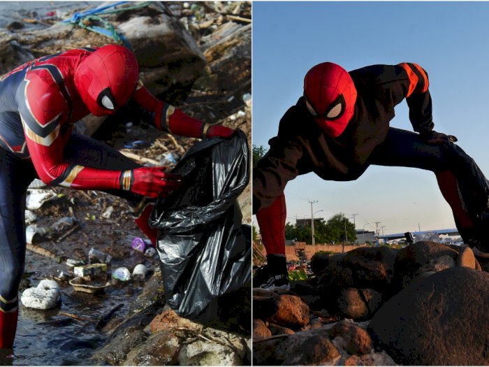 Hari Lingkungan Hidup Sedunia, Spiderman Parepare Ajak Politikus Ikut Bersih Lingkungan