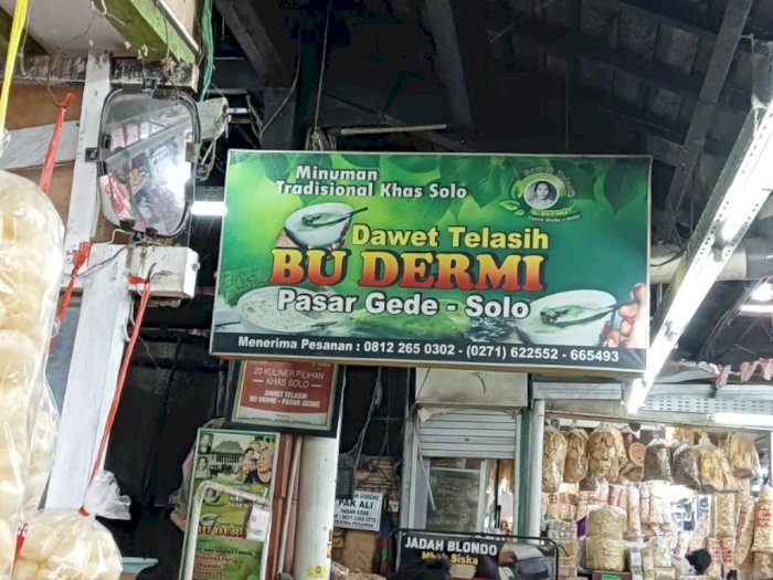 Es Dawet Telasih Bu Dermi Kuliner, Legendaris Pasar Gede Solo Cocok Jadi Pelepas Dahaga
