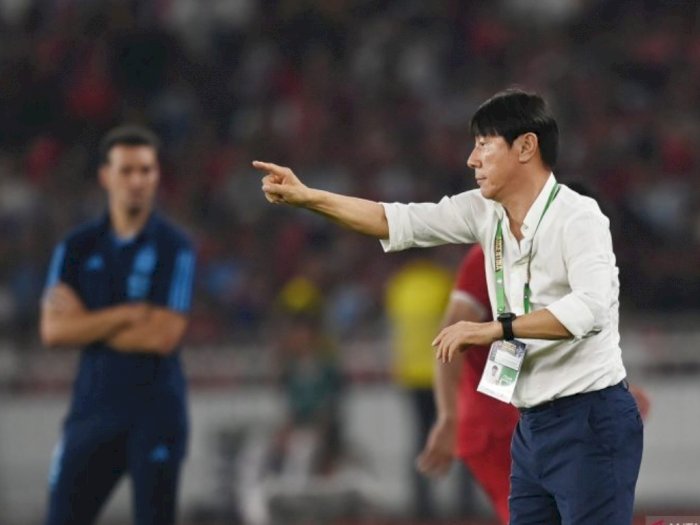 Meski Kalah, Shin Tae-yong Kagum dengan Mental Bertanding Timnas Indonesia vs Argentina