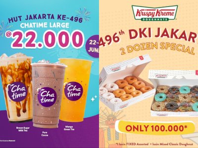 12 Promo Makanan dan Minuman Ulang Tahun HUT DKI Jakarta 2023