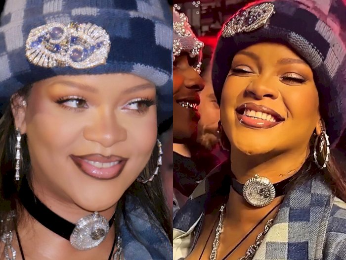 Rihanna Pakai Jam Tangan Berlian Rp10 M sebagai Kalung Choker, Bakal Jadi Tren Baru Nih!