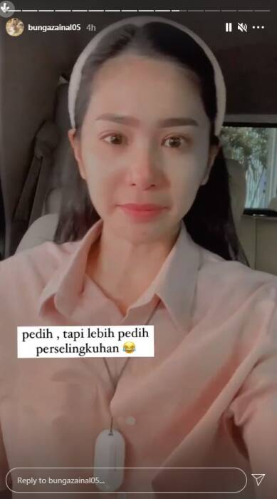 Story Bunga Zainal. (Instagram/@bungazainal05) Bunga Zainal
