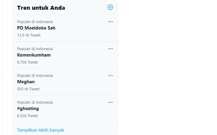Trending Topic PD Moeldoko Sah di Twitter. Trending Topic PD Moeldoko Sah di Twitter.