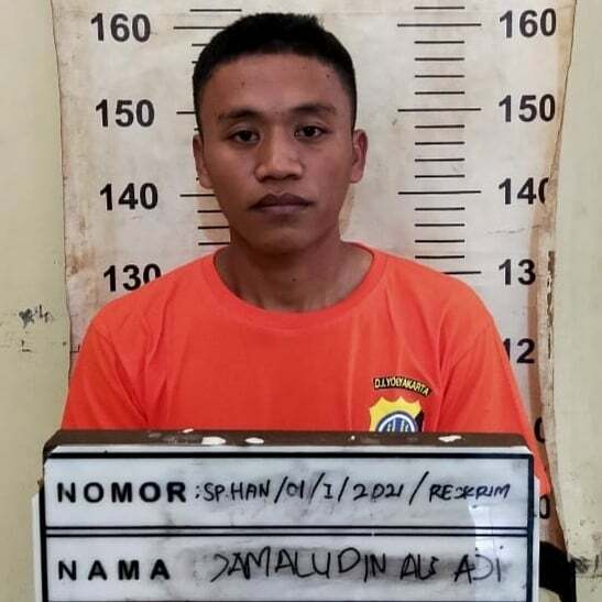 Jamaludin, tahanan yang kabur dari sel tahanan Polsek Gedangsari, Gunungkidul. (Instagram Polres Gunungkidul) ist