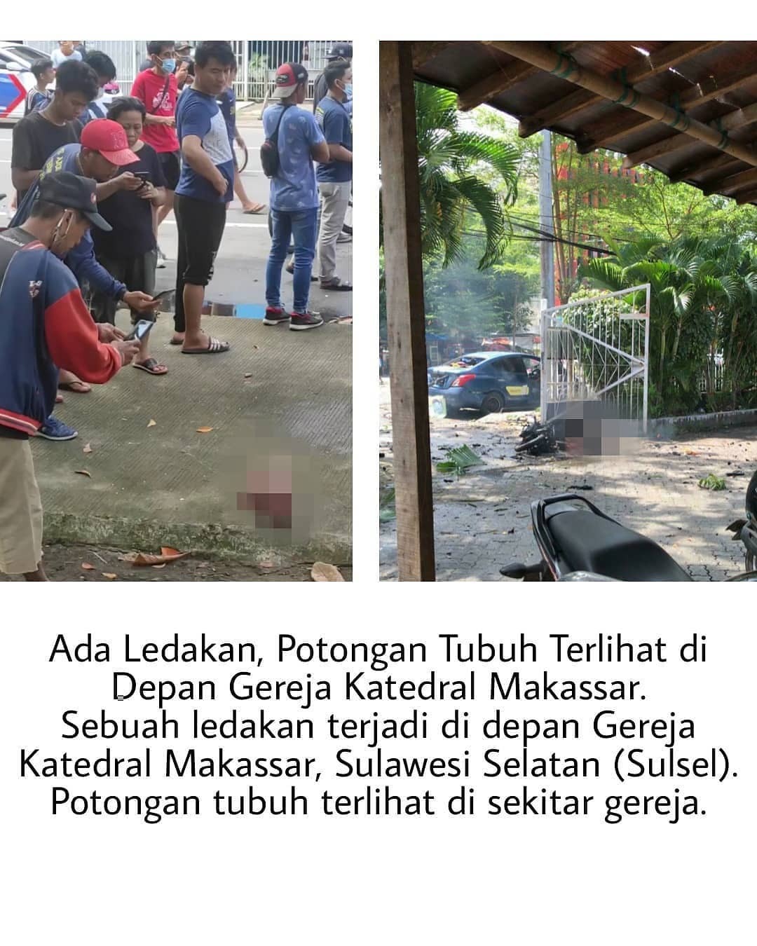 Ditemukan potongan tubuh manusia (Instagram/@makasar__iinfo) Ditemukan potongan tubuh manusia
