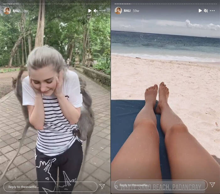 Instastory Eva Elfie (Instagram/@thevaelfie) Instastory Eva Elfie (Instagram/@thevaelfie)