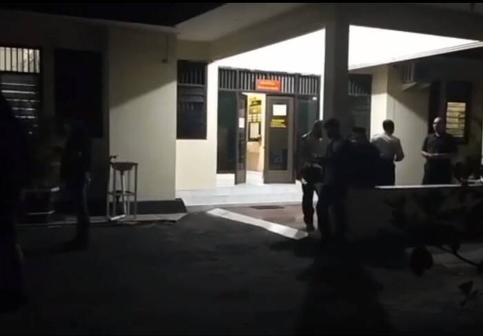 Prajurit TNI AL saat geruduk Polsek di Sleman. (Ist) Prajurit TNI AL saat geruduk Polsek di Sleman. (Ist)