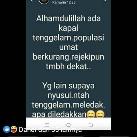 Status Deki Sanjaya di Facebook. ist