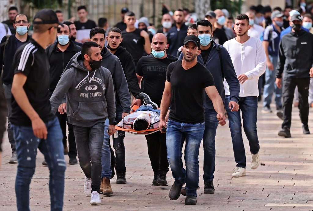 Situasi di Palestina. / twitter @Belalmd12 Situasi di Palestina. / twitter @Belalmd12