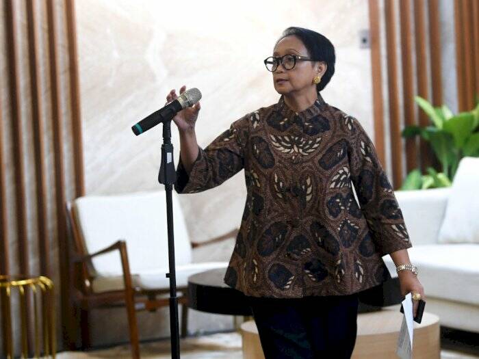 Menteri Luar Negeri Retno LP Marsudi. (ANTARA/Wahyu Putro A) Menlu Retno, Israel, Palestina