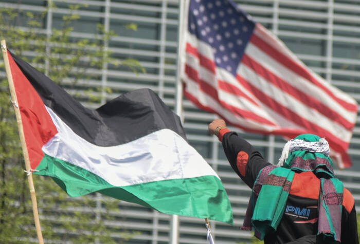 ANTARA FOTO/Paramayuda AKSI SOLIDARITAS PALESTINA