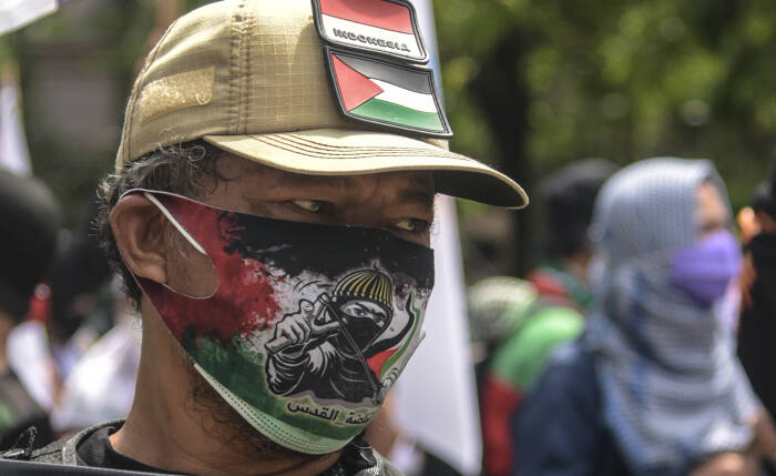 ANTARA FOTO/Paramayuda AKSI SOLIDARITAS PALESTINA