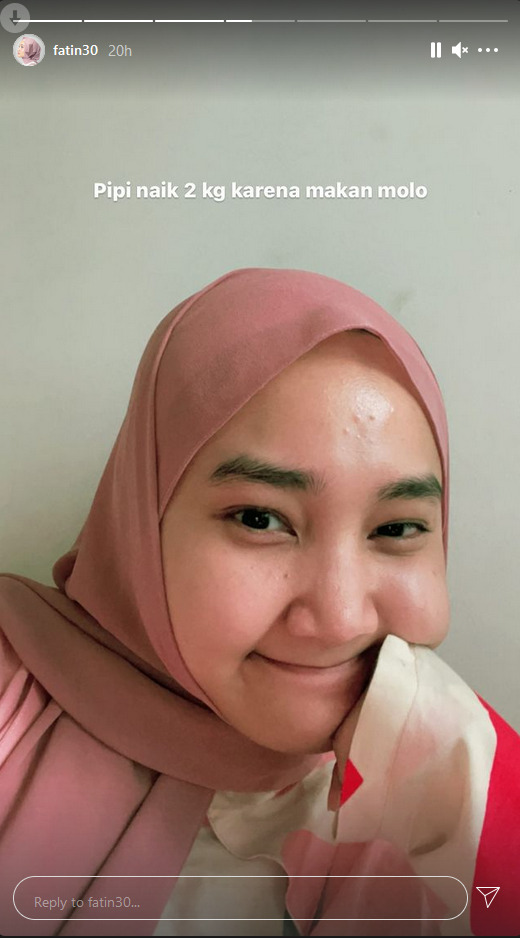 Story Fatin. (Instagram/@fatin30) pipi naik