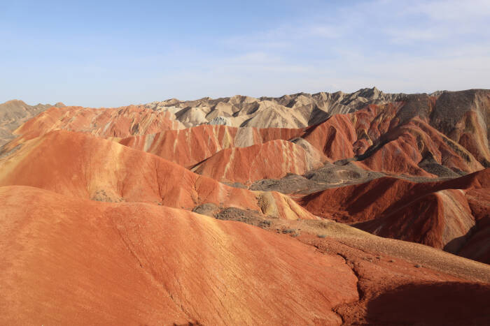 ANTARA FOTO/M. Irfan Ilmie BUKIT WARNA-WARNI TAMAN BUMI DANXIA CHINA