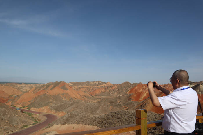 ANTARA FOTO/M. Irfan Ilmie BUKIT WARNA-WARNI TAMAN BUMI DANXIA CHINA
