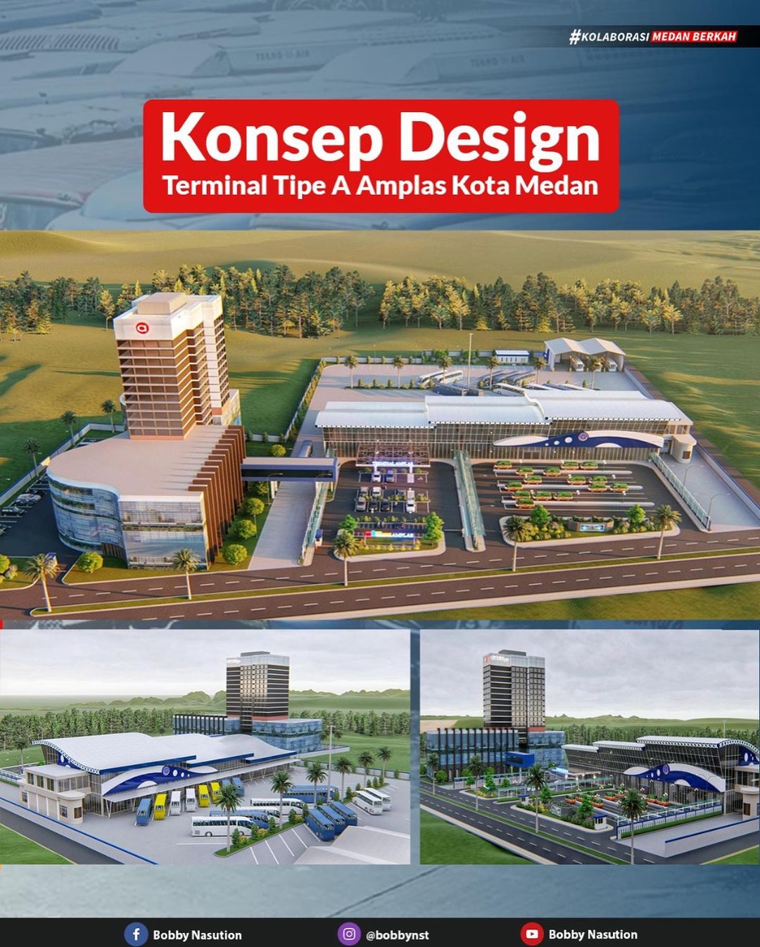 Konsep desain Terminal Tipe A Amplas. (Instagram/bobbynst) terminal tipe a amplas