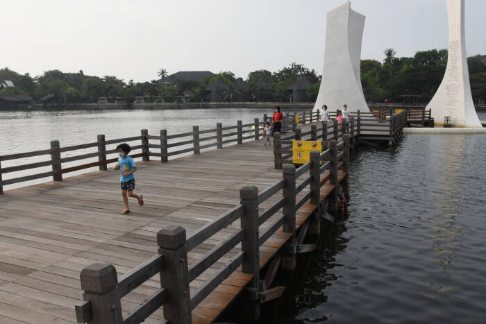 ANTARA FOTO/Indrianto Eko Suwarso TAMAN IMPIAN JAYA ANCOL TUTUP OPERASIONAL SEMENTARA