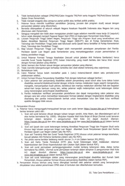 Resmi Dibuka Berikut Formasi Cpns 2021 Yang Dibutuhkan Pemerintah Kota Binjai Indozone Id