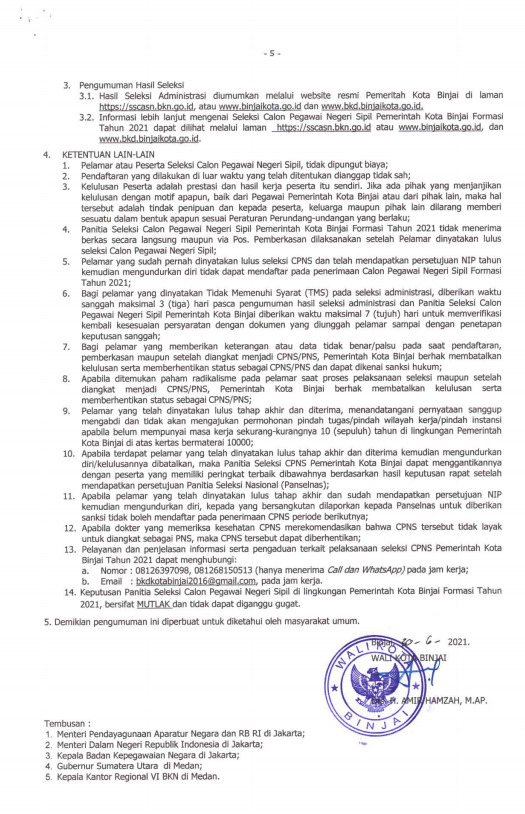 Resmi Dibuka Berikut Formasi Cpns 2021 Yang Dibutuhkan Pemerintah Kota Binjai Indozone Id